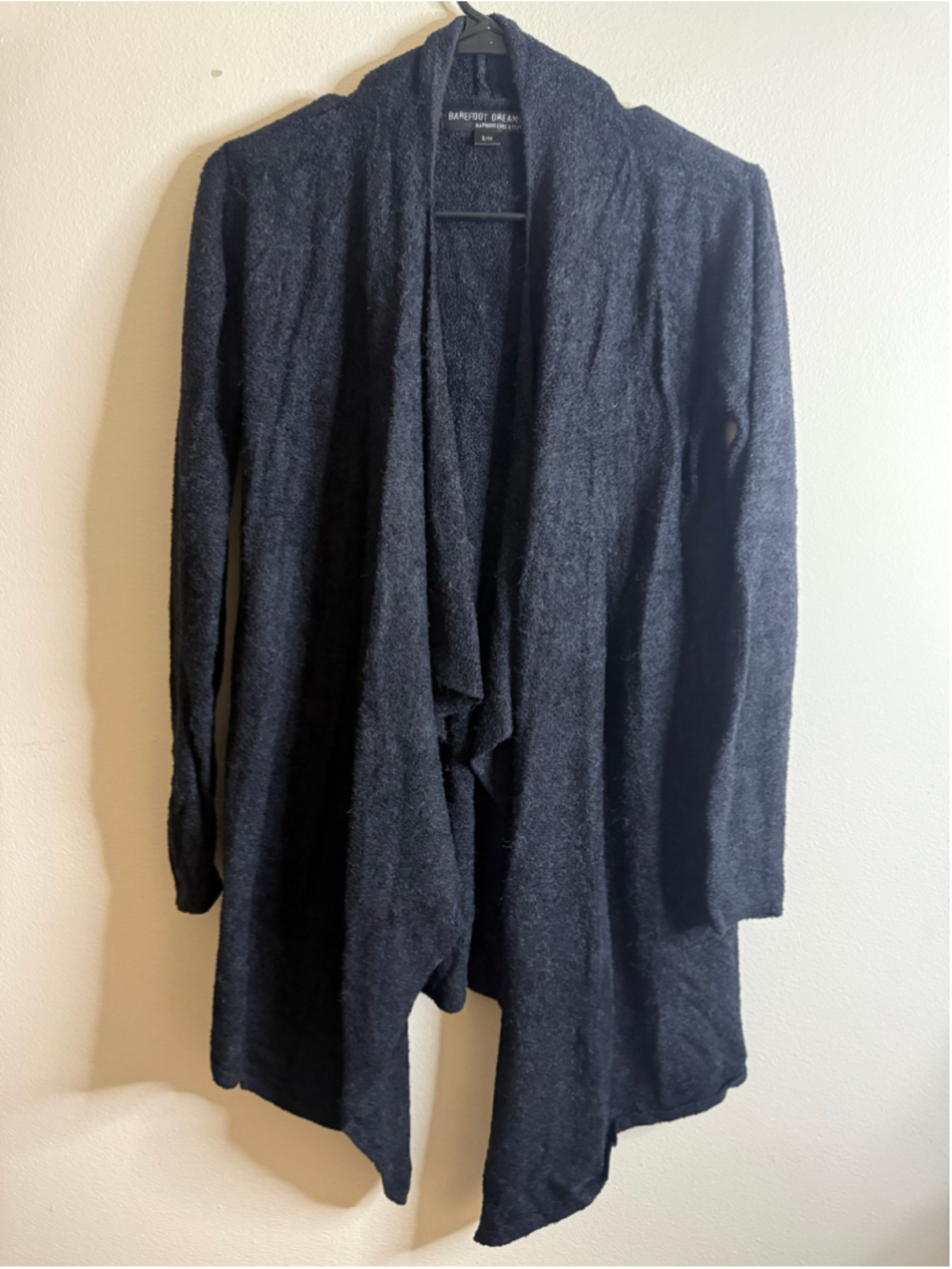 Women's Barefoot Dreams Bamboo Chic Lite Cardigan Black Size S - Picture 2 of 4